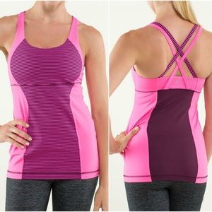 Lululemon Pink Tank Top Workout